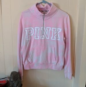 Vs pink quarter zip